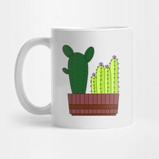 Cute Cactus Design #10: 4 Cactus Groupies Mug